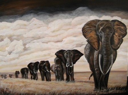 'Elefantenherde ' in Grossansicht
