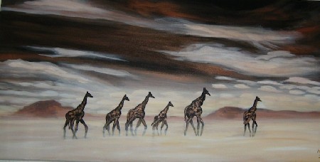 'Giraffenherde ' in Grossansicht