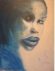 'Portrait in blau ' in Vollansicht