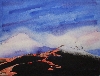 'Vulkan Coracon  Kolumbien  2007  Aquarell auf Btten 24x32 cm ' in Vollansicht
