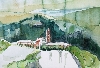 'Assisi  Monte Olivetto maggiore 9 2011 Aquarell auf Btten 50x35cm  ' in Vollansicht