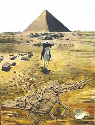 'Reiter vor Pyramide' in Grossansicht