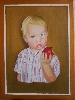 the boy with Apple