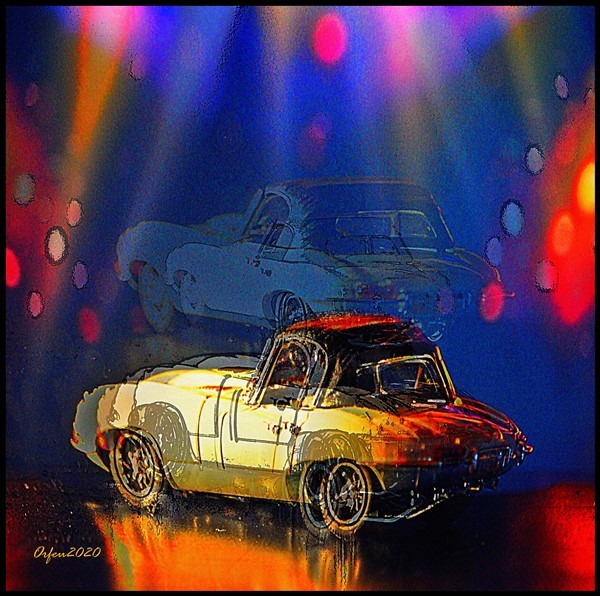 Werk 'JAGUAR-E-Type-Cabrio-1961-II ' von ' Orfeu de SantaTeresa'