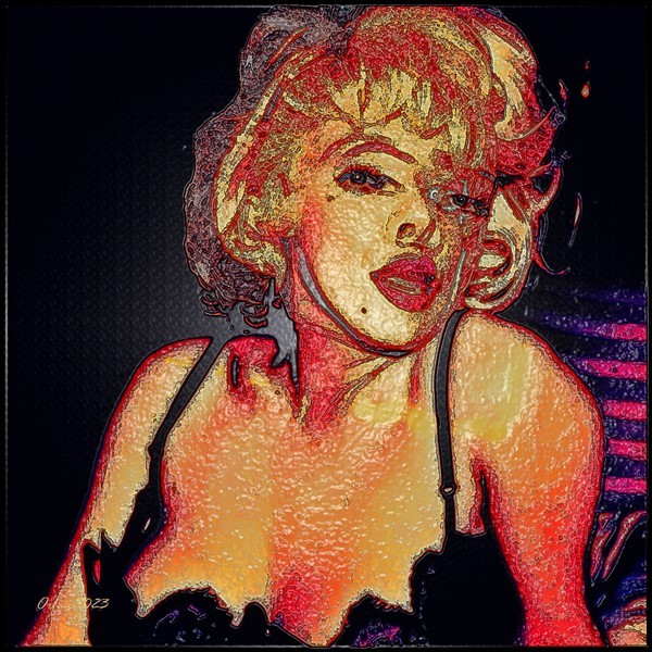 Werk 'Marilyn Monroe alias Ingrid Steeger' von ' Orfeu de SantaTeresa'