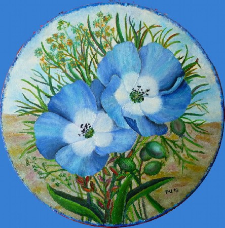 'Blaue Blumen' in Grossansicht