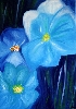 Blue Flowers von San Linnert