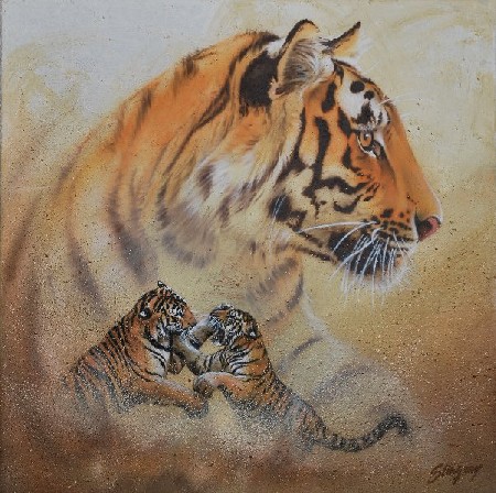 'Tiger Infight' in Grossansicht