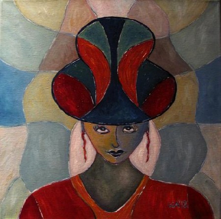 'Frau mit Hut' in Grossansicht