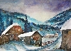 Bauernhäuser im Schnee von Conny Lehmann
