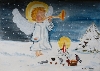 Weihnachtsengelchen mit Trompete von Diane Russo