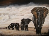 Elefantenherde  von Henriette Nagel