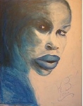 Portrait in blau 