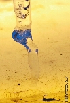 Eistänzer in Lichtblau