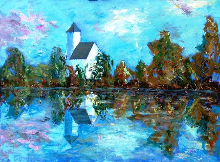 'Kirche am See ' in Grossansicht