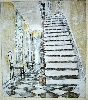Holztreppe von Christine Rüssmann-Cohrt