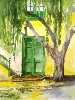 Tür zu altem Gutshaus in La Geria Lanzarote von Ulrike Bonnke-Fürst