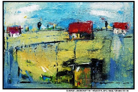 'DUNKLE LANDSCHAFT MIT HUSERN ' in Grossansicht