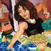 Obstverkäuferin in Nizza  von Helga Graf