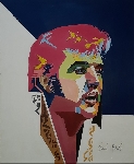 a 10 2 x Elvis lfarbe auf Profi lmalblock 50 x 60 cm ohne Rahmen 