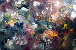 a 7. (1)Abstrakt  Weltall, Acryl auf Leinwand 90 x 60 cm Jahr 2020 