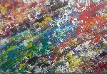 a 43 (1)  Farbig Acrylfarbe mit Spachteltechnik auf Leinwand mit Keilrahmen B. 100 x H.70 cm  erarbeitet 