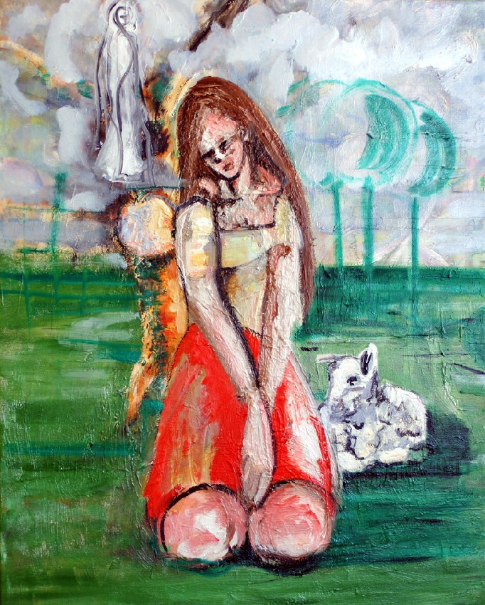 Werk 'Fatima, l auf Leinwand, 03.2010, 80 x 60 cm bearb ' von 'Iris Alvarenga'