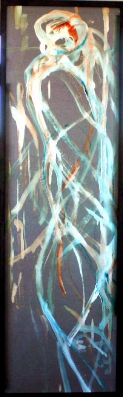 Werk 'Iris Alvarenga Lichtabstraktion 162 x 51 x 5 cm, 2009 ' von 'Iris Alvarenga'