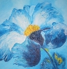 'Blüte in blau ' in Vollansicht