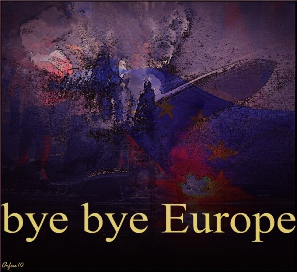 Werk 'bye bye Europe ' von ' Orfeu de SantaTeresa'