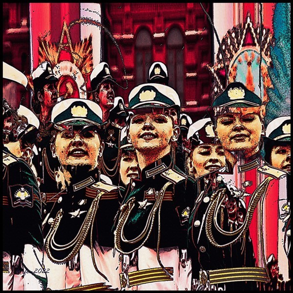 Werk 'Parade Moskau II ' von ' Orfeu de SantaTeresa'