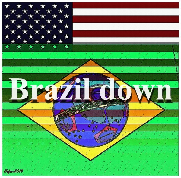 Werk 'Brazil down ' von ' Orfeu de SantaTeresa'