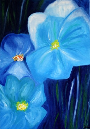 'Blue Flowers' in Grossansicht