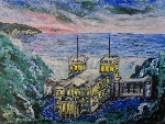 Blaue Stunde am Schloss Dwasieden
