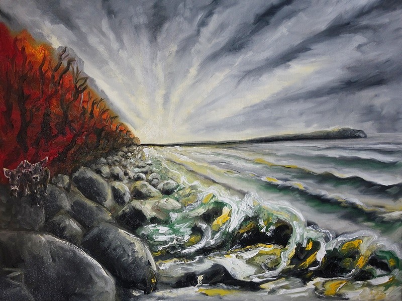 Werk 'Licht in Midgard' von 'Malerfrst von Rgen'