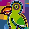 Detail 2 von 'Bunte Vögel'