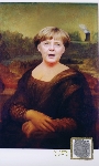 Das süße Lächeln von Mona lisa Merkel 